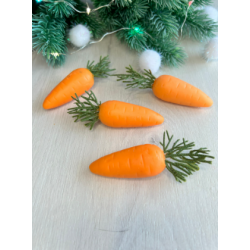 Силиконовая форма Морковка, вес 18гр, длина 6см