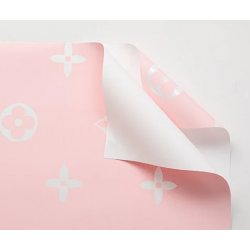 Флористическая пленка матовая Louis Vuitton 57м х 57см,Розовый