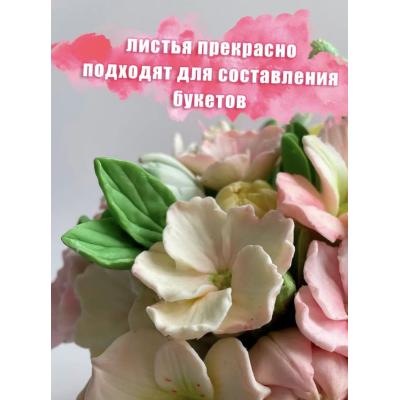 Силиконовая форма ЛИСТЬЯ ПИОНА, 7гр - Женские ( 8 Марта)