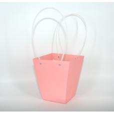 Пакет подарочный Мастхэв супер-мини, 12х8х12,5 см, светло-розовый