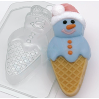 Форма пластиковая: Мороженое/Снеговик
