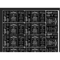 Наклейки на мыло  бутылка виски JACK DANIELS (Джек Дэниэлс)