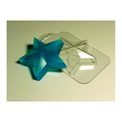 Звезда, форма для мыла пластиковая
