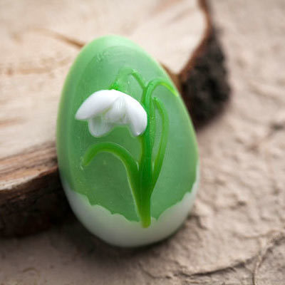 Яйцо Подснежник  форма для мыла пластиковая