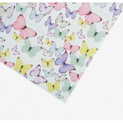 Бумага упаковочная глянцевая «Светлые бабочки», 70 х 100 см