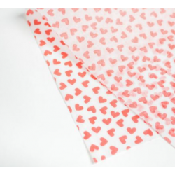 Бумага упаковочная тишью Little hearts, 50x70 см