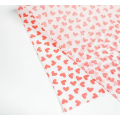 Бумага упаковочная тишью Little hearts, 50x70 см