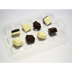 Форма для шоколада Конфеты квадратные 25x25x12