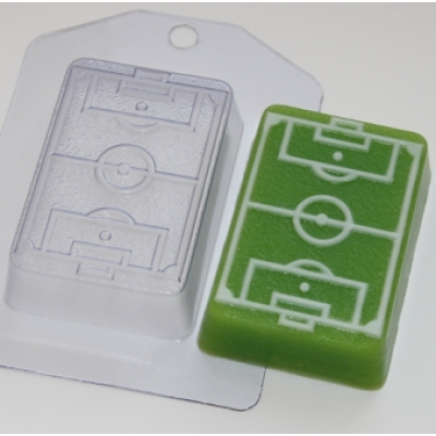 Футбольное поле, форма для мыла пластиковая