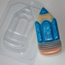 Карандаш, форма для мыла пластиковая