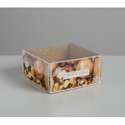 Коробка для кондитерских изделий с PVC крышкой «Волшебство!», 12 х 6 х 11,5 см
