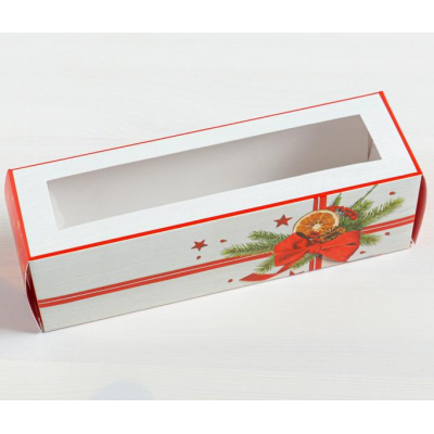 Коробка складная «Подарок» 18 х 5,5 х 5,5 см.