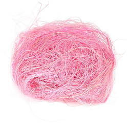 Натуральное сизалевое волокно бледно-розовое (сизаль)