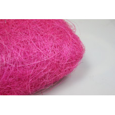 Натуральное сизалевое волокно Ярко розовое(сизаль)