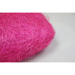 Натуральное сизалевое волокно Ярко розовое(сизаль)