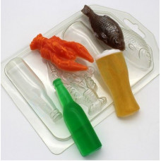 Пивной набор МИНИ пластиковая форма для мыла