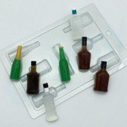 Пластиковая форма Бутылки МИНИ, вес 9-12 мл