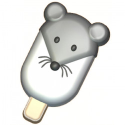 Пластиковая форма Мороженое Мышка на палочке