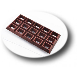 Пластиковая форма для шоколада Плитка Насквозь Прямоугольники