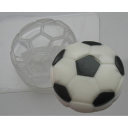 Пластиковая формочка для мыла Футбольный мяч плоский