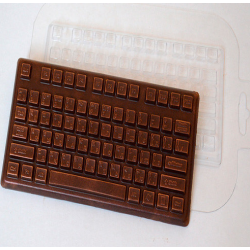 Плитка клавиатура пластиковая форма для шоколада и мыла