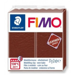 Полимерная глина FIMO leather-effect (эффект кожи), шоколад, 8010-779,57гр