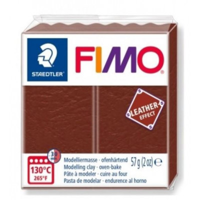 Полимерная глина FIMO leather-effect (эффект кожи), шоколад, 8010-779,57гр