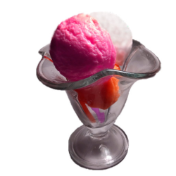 Силиконовая форма Шарик мороженого (половинка)  50 гр