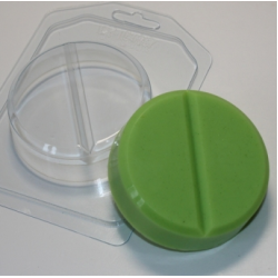 Таблетка круглая, форма для мыла пластиковая