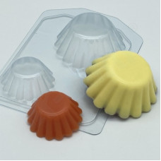 Тарталетки волнистые, форма для мыла пластиковая