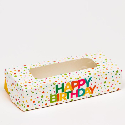 Коробка складная Happy Birthday , 17 х 7 х 4 см