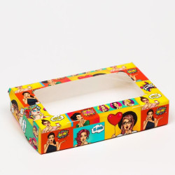 Коробка складная Pop art, 20 х 12 х 4 см