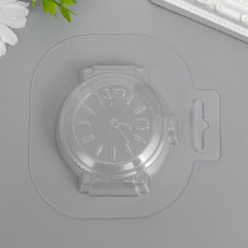 Пластиковая форма Часы 7,3х6,7 см