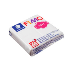 Пластика - полимерная глина FIMO soft, 57 г, белый